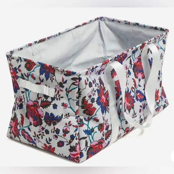 VERA BRADLEY Oversized Car/Post Office Runs Tote in Vineyard Floral Print NWT - Picture 5 of 7